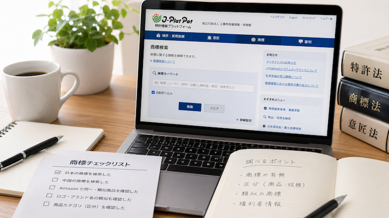 J-PlatPatで商標を検索する方法