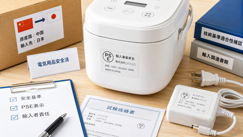 中国輸入のPSE認証と電気用品安全法の確認