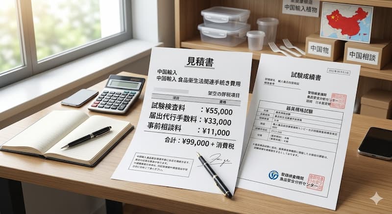 食品衛生法にかかる検査費用と届出代行の相場