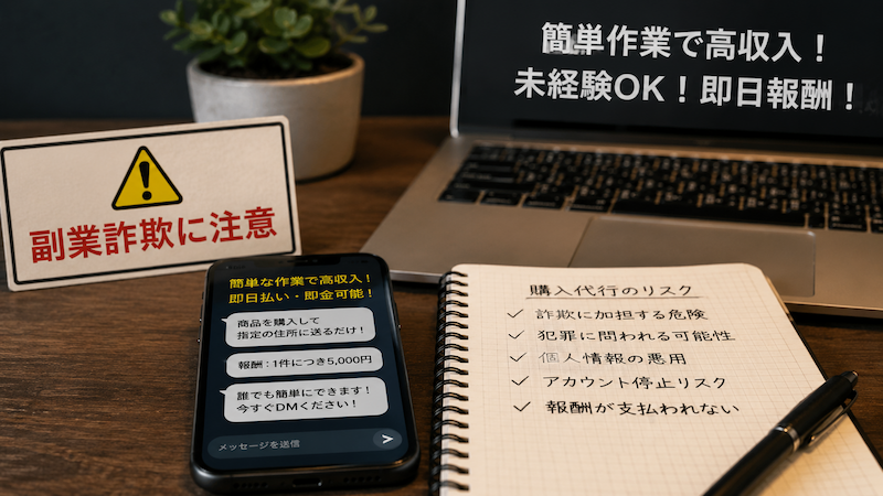 購入代行の副業に潜む詐欺や未払いのリスク