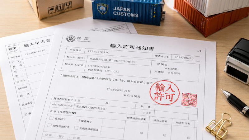 輸入許可通知書の見方【図解】記載項目一覧・区分コード・関税/消費税