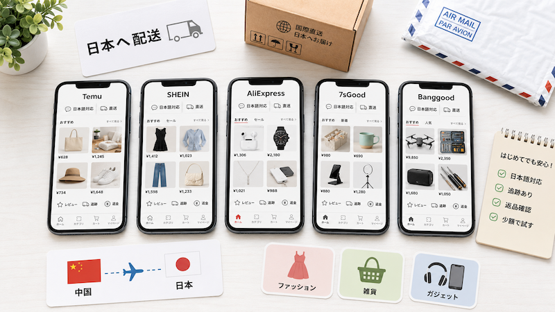 初心者向け中国通販アプリ5選