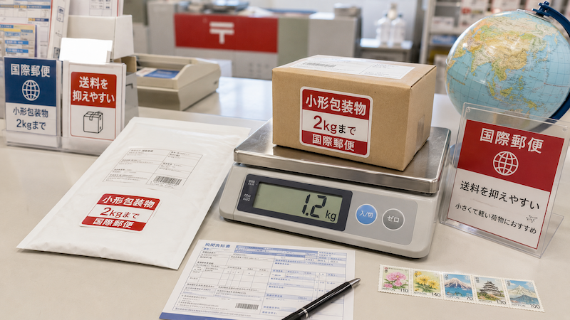 小形包装物で海外発送する荷物
