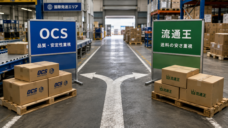 OCSと流通王の配送サービス比較