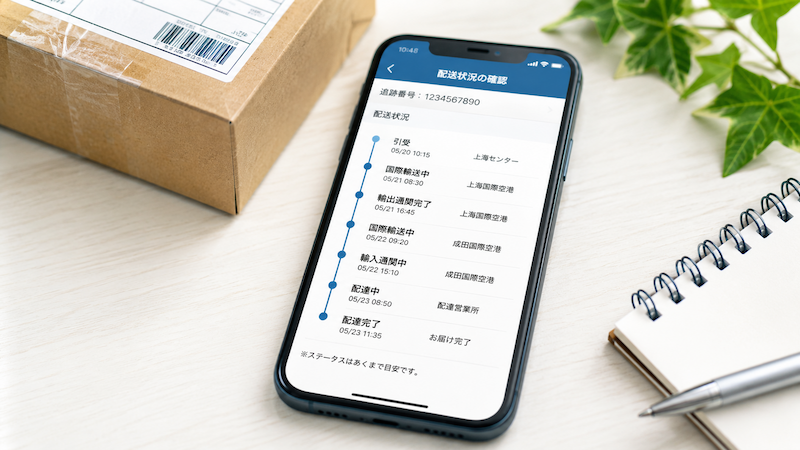 OCSと流通王の荷物追跡イメージ