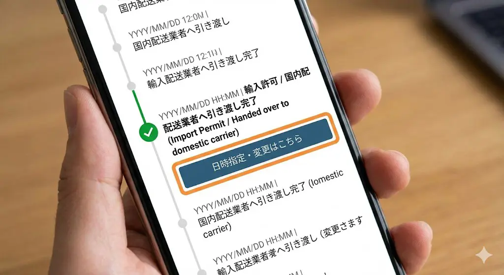 国際便の日時指定変更画面のイメージ