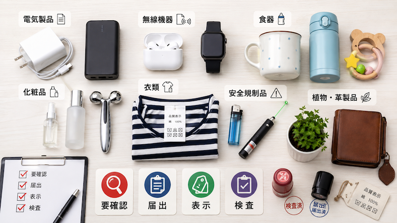 中国輸入で許可・届出が必要な規制品目
