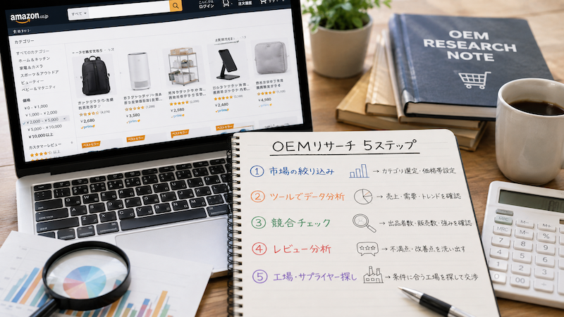 Amazon中国OEMリサーチの5ステップ