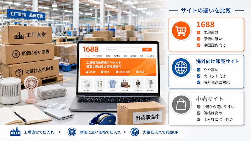アリババ（1688）の買い方｜日本から個人で仕入れる手順【2026】