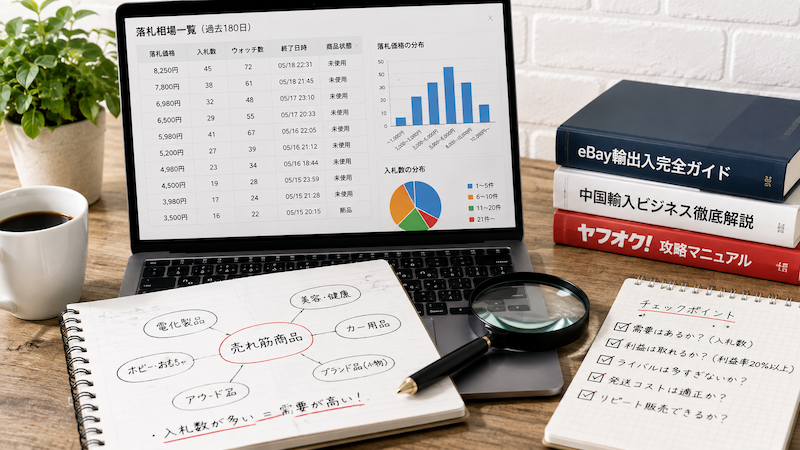 ヤフオク中国輸入の売れ筋リサーチ方法