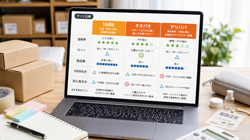 Amazon中国輸入の仕入れサイト比較