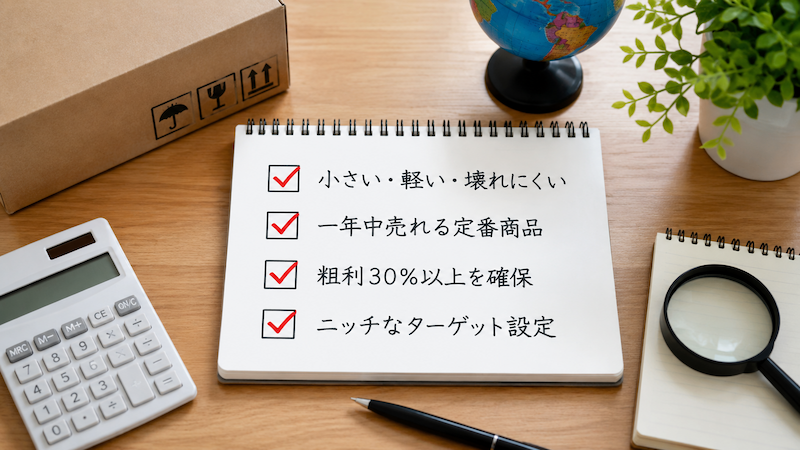 中国輸入で儲かる商品の選び方4原則