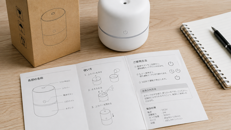 日本語説明書を自作する方法