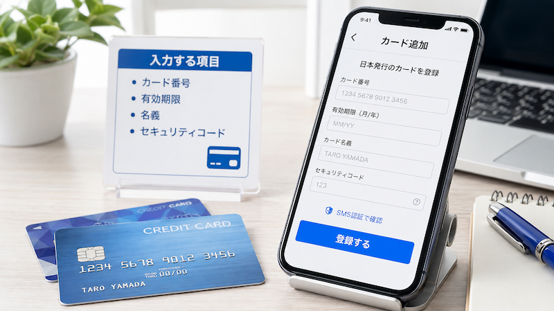 アリペイに日本のクレジットカードを登録する手順