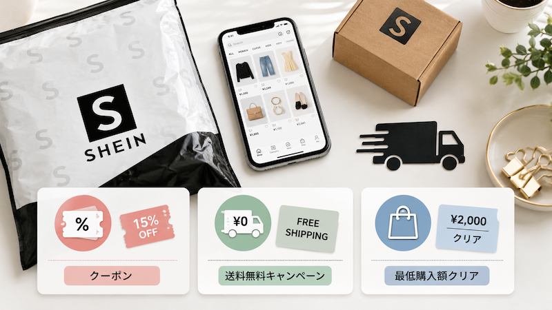 SHEINの送料無料条件と3つの方法