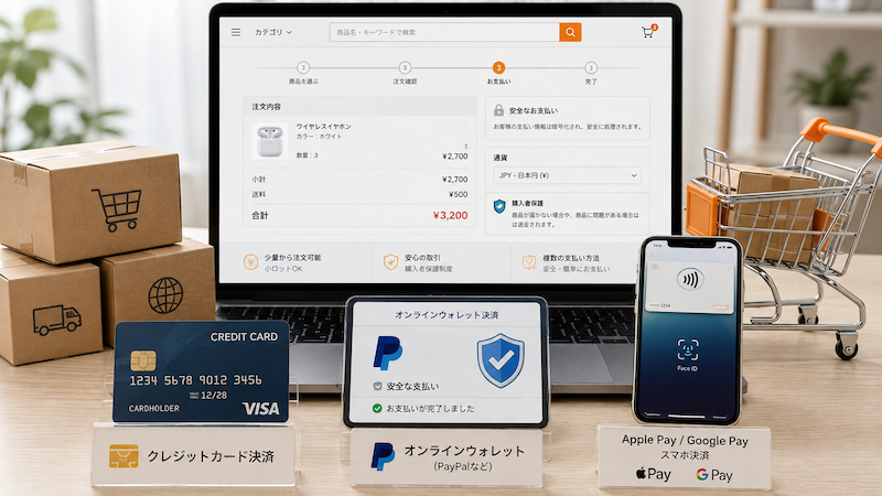 アリババの個人・小口向け支払い方法