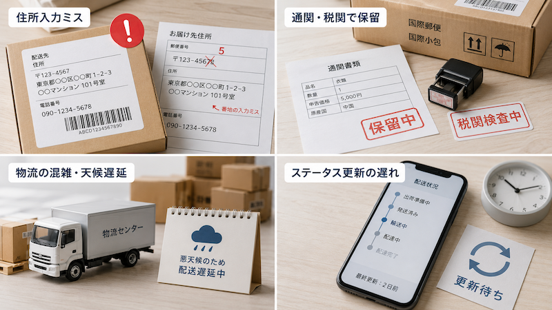 SHEINの荷物が届かない主な原因