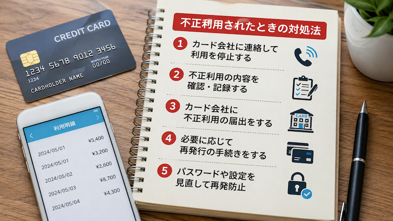 クレカを不正利用された場合の対処手順
