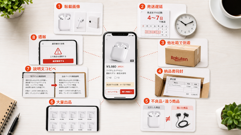 メルカリ無在庫転売がバレる8つの理由