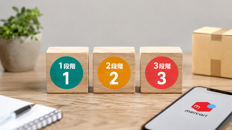 メルカリ無在庫転売の3段階のペナルティ