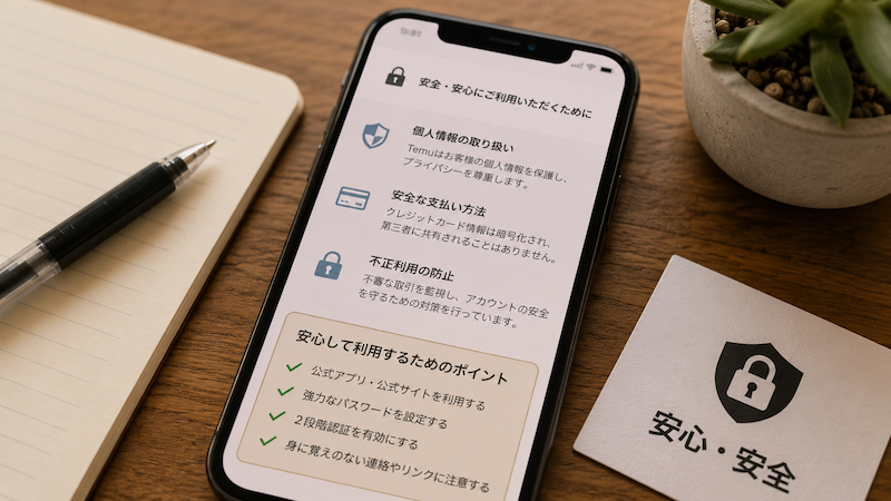 Temu招待リンクの安全性と個人情報