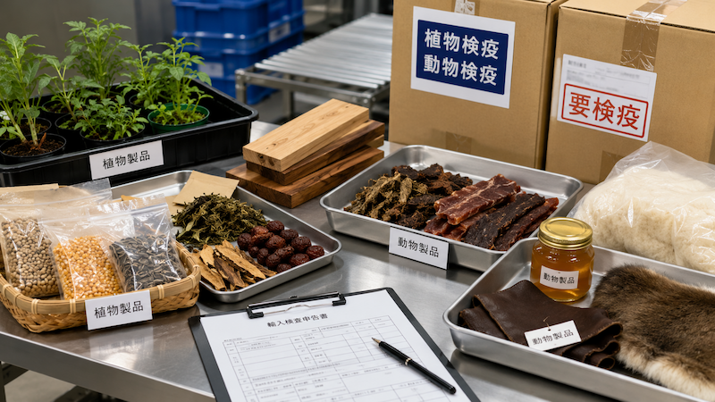 中国輸入の植物・動物検疫対象品