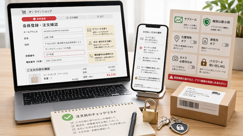 SHEIN注文時の個人情報・支払い・アプリ設定
