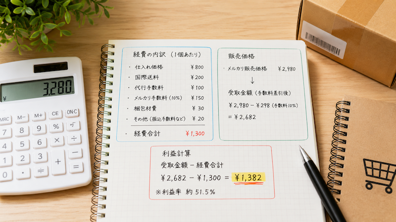 タオバオ転売の利益計算と経費