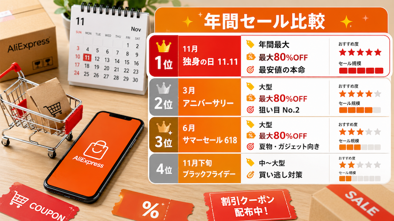 アリエク大型セールの安さ比較