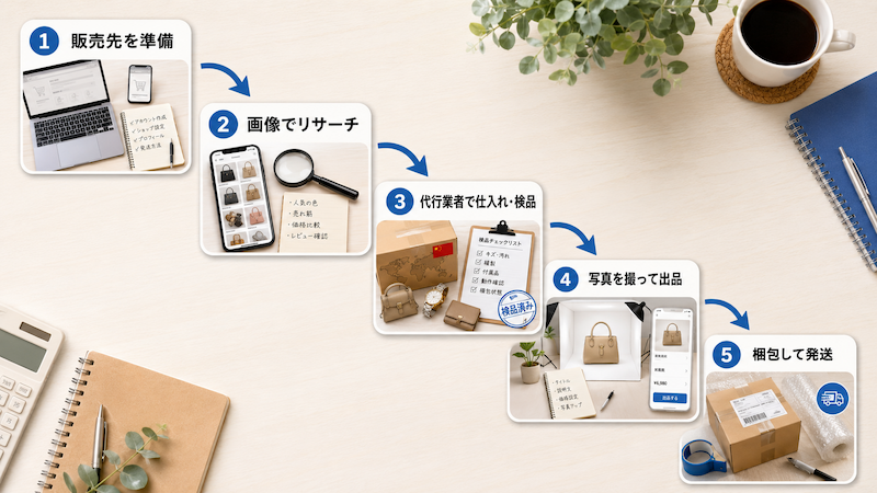 タオバオ転売のはじめ方5ステップ
