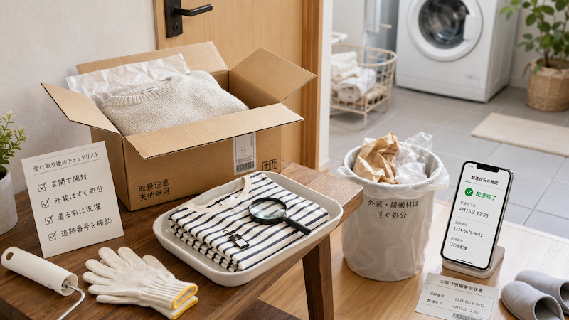 SHEIN商品到着後の開封・検品・洗濯方法