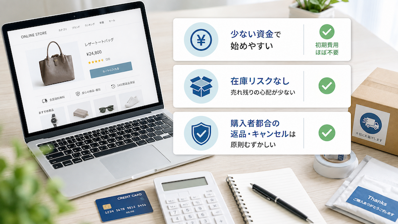 バイマ無在庫販売のメリット
