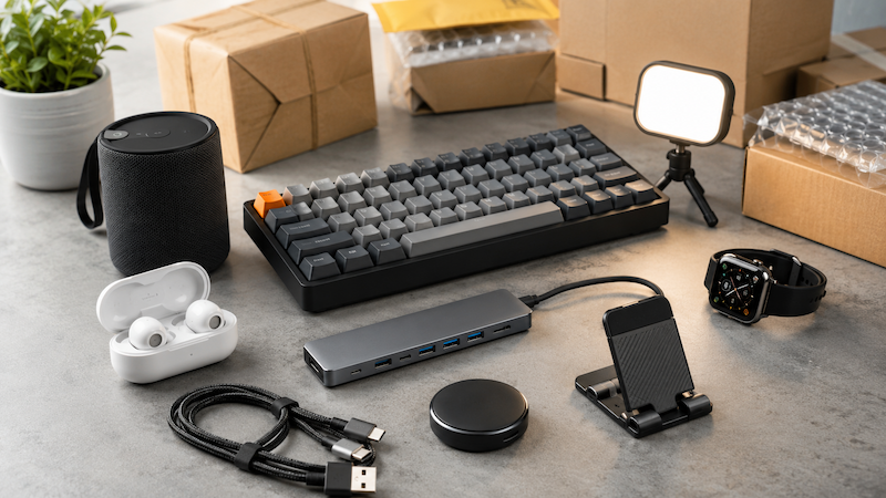 アリエクのイヤホンや充電器などおすすめガジェット