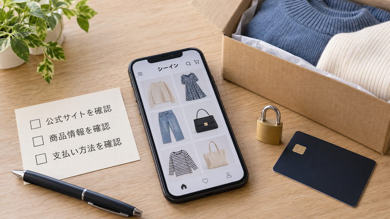 SHEINの公式サイト・商品・支払い方法の確認リスト