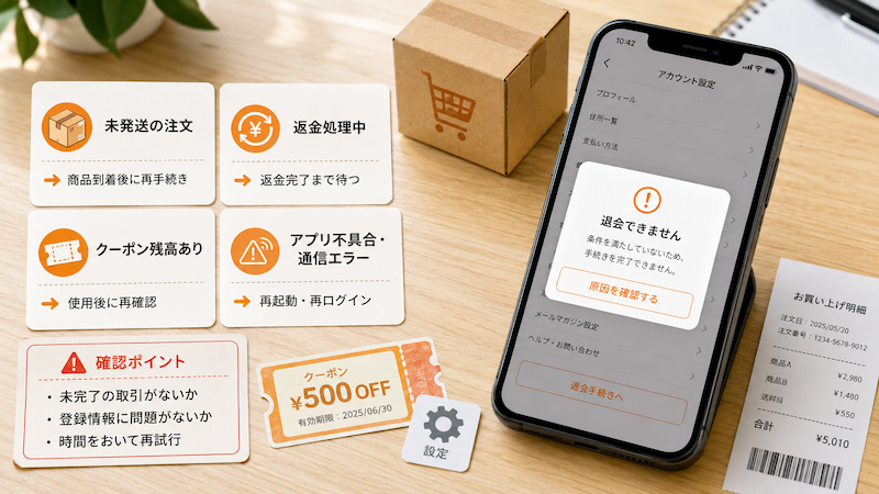 Temuを退会できない原因と対処法
