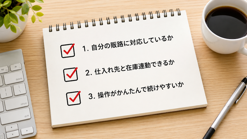 無在庫ツール選びの3つのチェックポイント