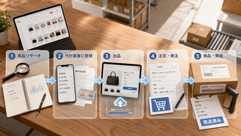 1688無在庫販売の5ステップ