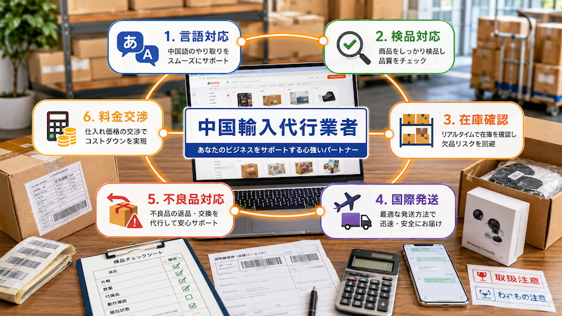 1688無在庫販売を支える中国輸入代行業者
