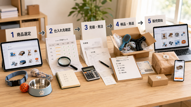 中国ペット用品の仕入れ手順