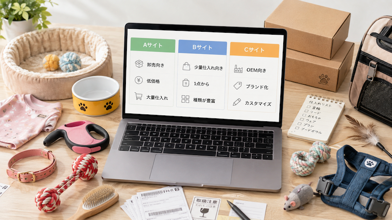 中国ペット用品の仕入れ先比較