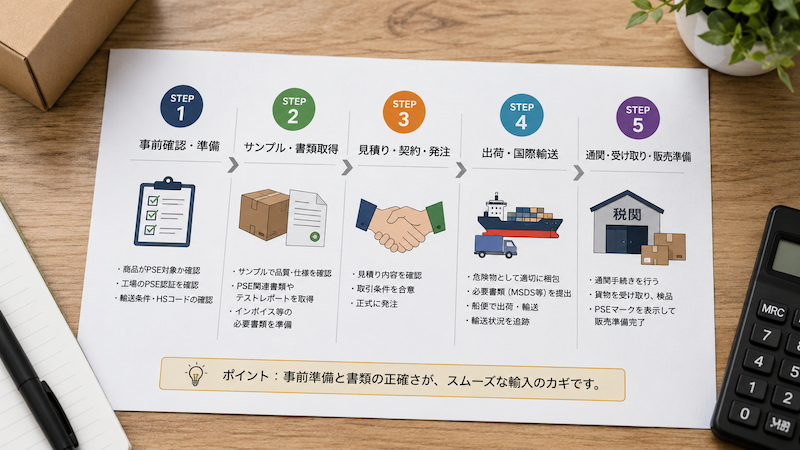 リチウムイオン電池輸入時の注意事項
