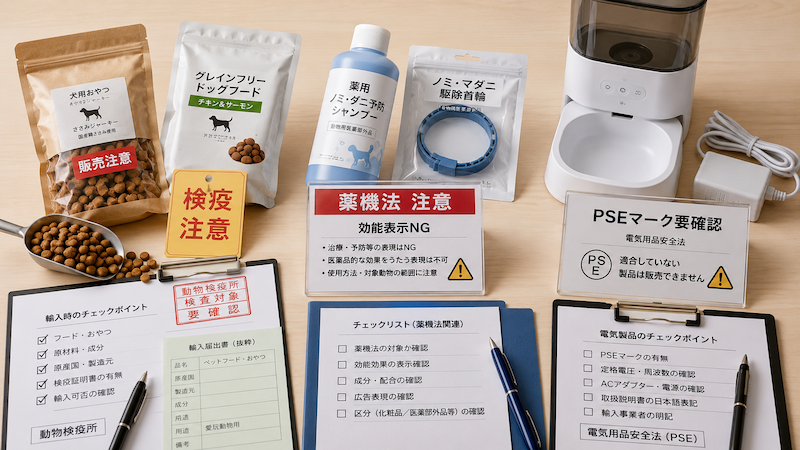 ペット用品の輸入規制と注意点