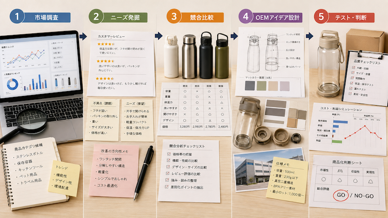 中国OEMで売れる商品アイディアを見つける手順