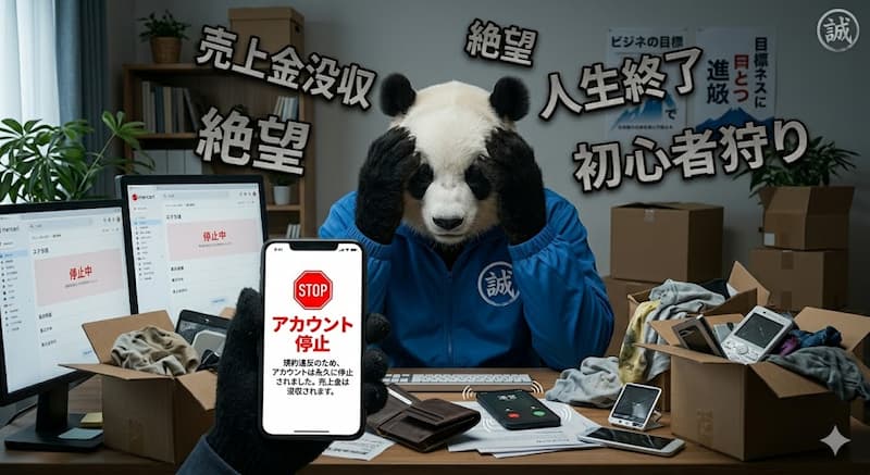 メルカリ無在庫販売のアカウント停止と不良品トラブルの現実