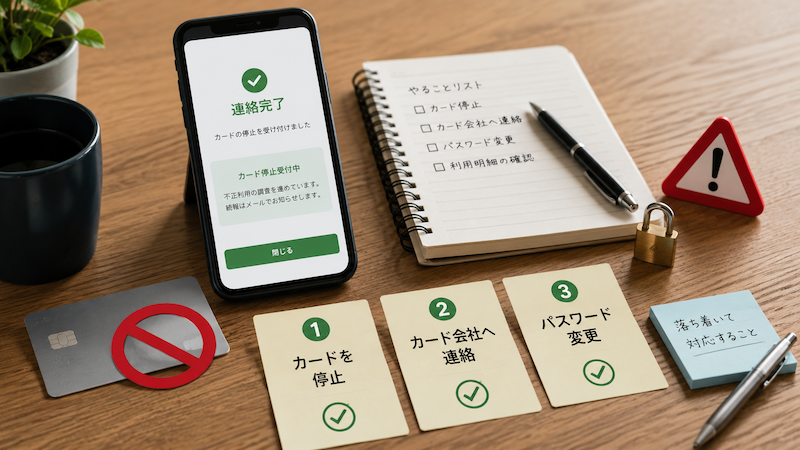 クレジットカード不正利用時の3つの対処