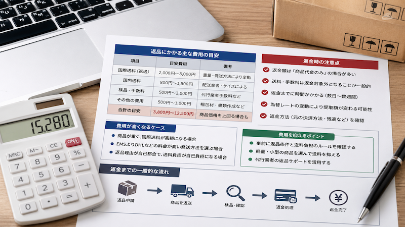中国輸入の返品のやり方｜不良品の返送手順・費用・返金の流れを解説