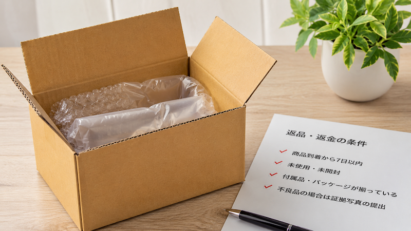 タオバオの返品・返金条件
