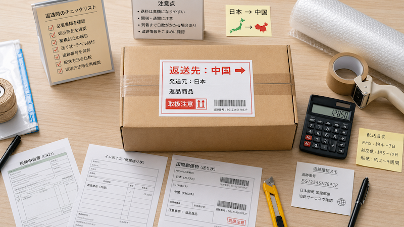 ajiann様返品用 中国輸入の返品のやり方｜不良品の返送手順・費用・返金の流れを解説