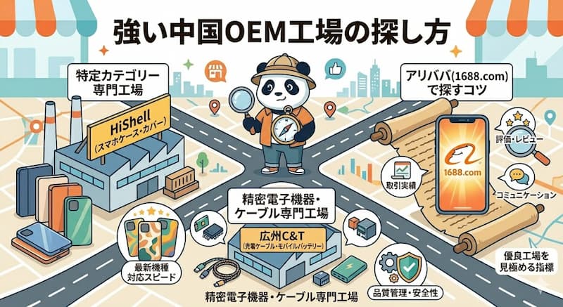 モバイル・ガジェットに強い中国のOEM工場の例