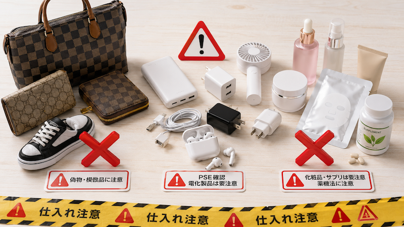 Temu転売で仕入れてはいけない危険なNG商品
